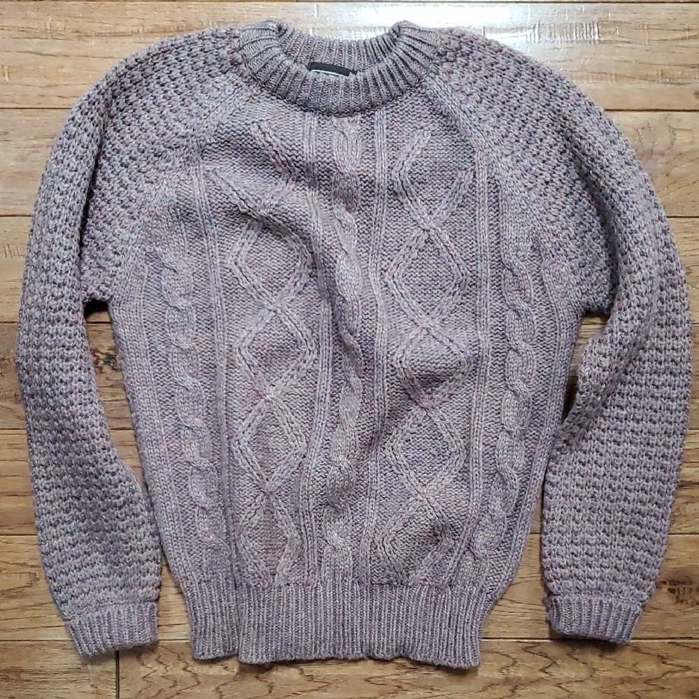 Sportswear Sears Vintage Wool Blend Cable Knit Sweater